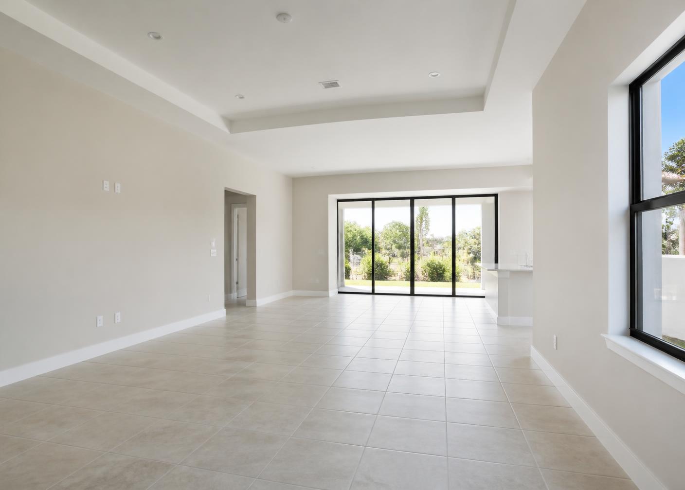 Bare slab to finished room